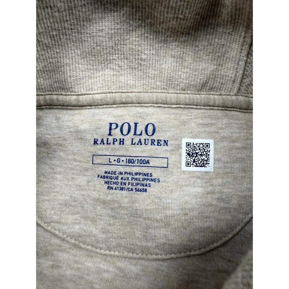 Polo Ralph Lauren‎ Sweater Mens Large Shawl Collar Pullover Cotton Blend